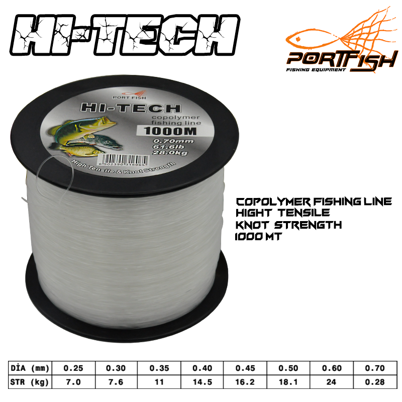 Portfish Hi-Tech 1000 mt Bobin Misina