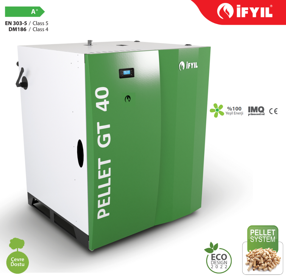 İfyıl Pellet Gt 40 Plus Pellet Yakıtlı Kalorifer Kazanı