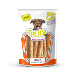 *140-8235-Truly Dog Stıcks Rawhide Chicken 90gr