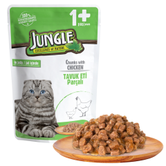 Jungle Kedi Tavuklu 24 Adet 100 g Pouch