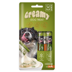 *19039799 M-PETS KÖPEK ÖDÜLÜ CREAMY TON BALIKLI DENİZ TARAKLI 4X15GR