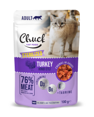 Chuck Kedi Sterılısed Hindi Etli 24 Adet 100 g Pouch