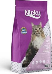 Nicky Kitten Tahıllı Tavuklu 15 kg Yavru Kedi Maması
