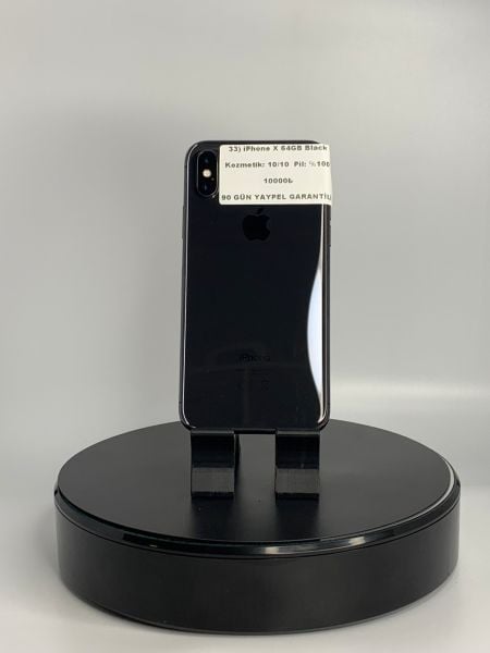 33) iPhone X 64GB Black