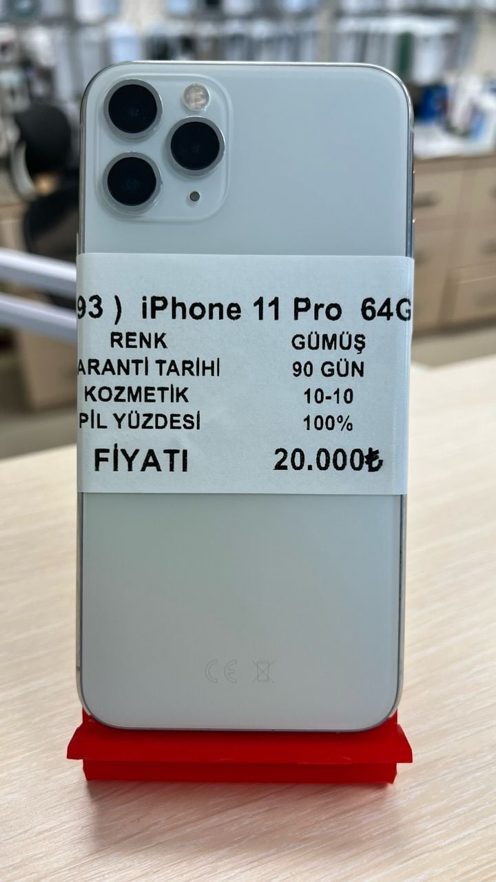 93 ) iPhone 11 Pro 64GB Silver