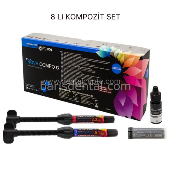 İmcryl Nova Compo Kompozit Seti 8 li Paket