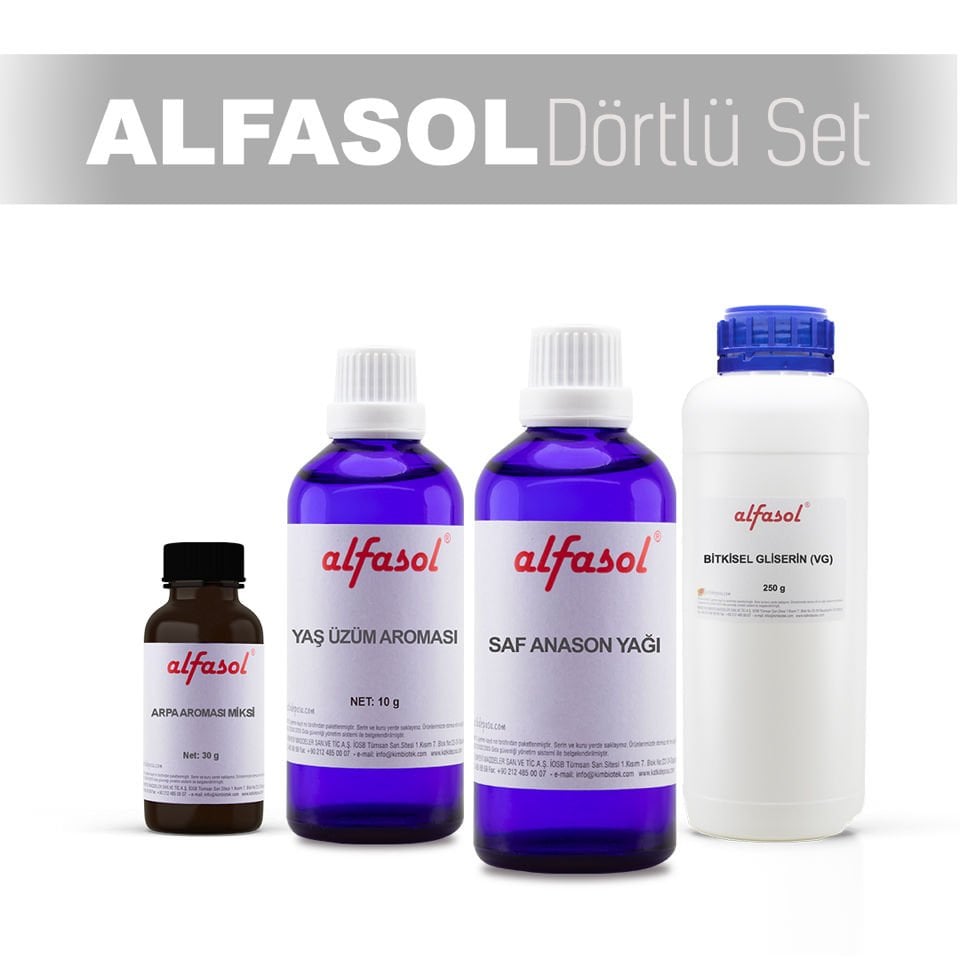 50 Gr Anason Yağı + 10 Gr Yaş Üzüm + 250 Gr Gliserin +Alfasol  Miks Hediyeli