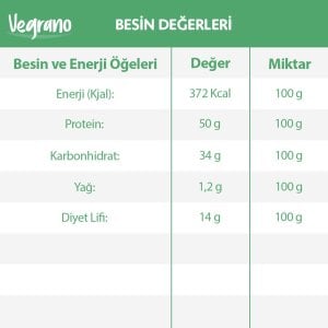 Vegrano Tekstüre Soya Proteini (Naturel)