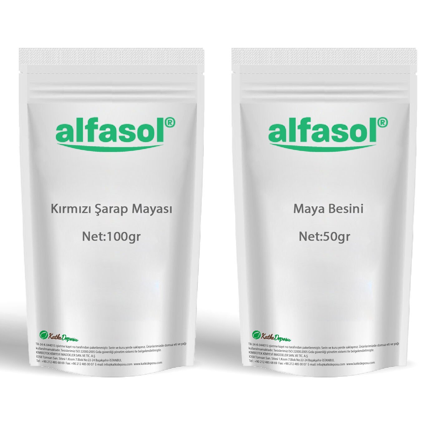 Kırmızı Şarap Mayası 100 Gr + Maya Besini 50 Gr