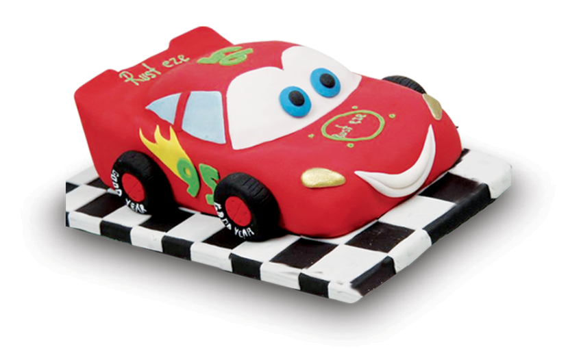 Cars Şimşek McQueen Doğum Butik Günü Pastası