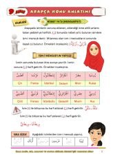 9.Sınıf Arapça Konu Anlatımı (Eski Müfredat)