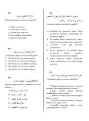Arapça Hazırlık Sınıfları Soru Bankası