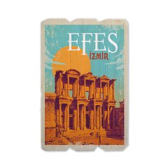 Ahşap Duvar Tablosu ''Efes İzmir'' - Ahşap Dekorasyon