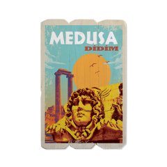 Ahşap Duvar Tablosu ''Medusa'' - Ahşap Dekorasyon
