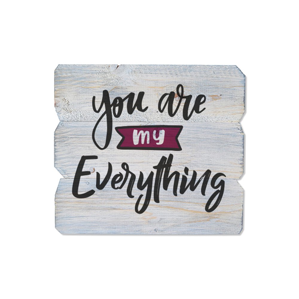 Ahşap Duvar Panosu ''You are My Everything'' - Ev Dekorasyonu