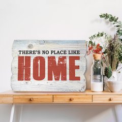 Ahşap Duvar Panosu ''There`s No Place Like Home'' - Ev Dekorasyonu
