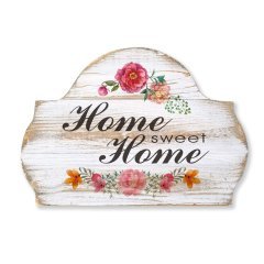 Rustik Ahşap Duvar Tablosu ''Home Sweet Home'' - Ev ve Cafe Dekorasyonu
