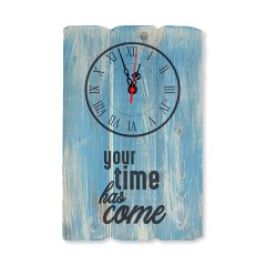 Ahşap Duvar Saati ''Your Time Has Come'' - Ev Dekorasyonu
