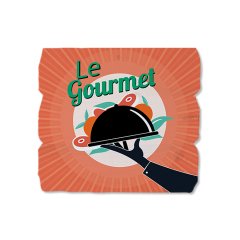 Ahşap Duvar Panosu ''Le Gourmet'' - Cafe ve Restoran Dekorasyonu