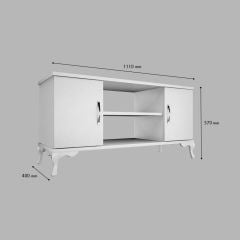 Menekşe MDF Tv Ünite Lükens Ayak