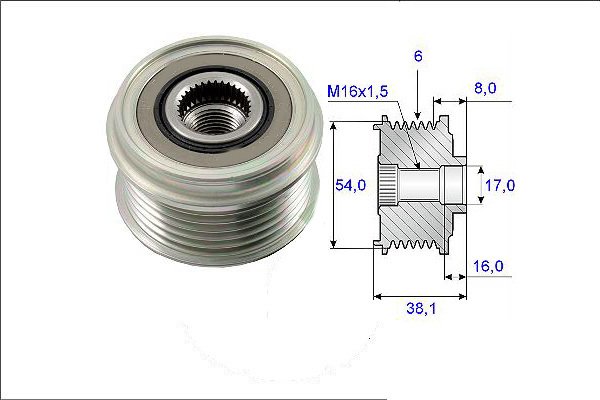 ALTERNATOR KASNAGI COR.C-D/ AST.G-H/ MERİVA 1.3 1204517-1204392-55186280-93192631