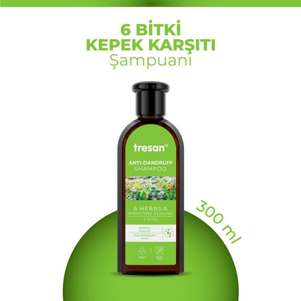 6 Bitki Kepek Karşıtı Bakım Şampuanı 300 ml K.ağacı Özlü Saç Toniği 125 Ml.