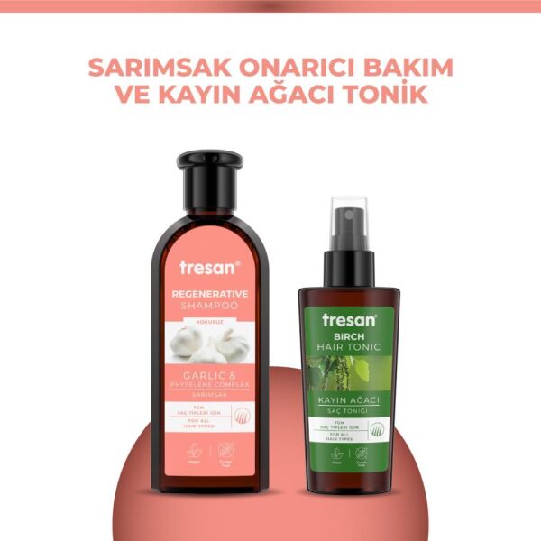 Sarımsak Onarıcı Bakım Şampuanı 300 Ml + K.ağacı Özlü Saç Toniği 125 Ml.