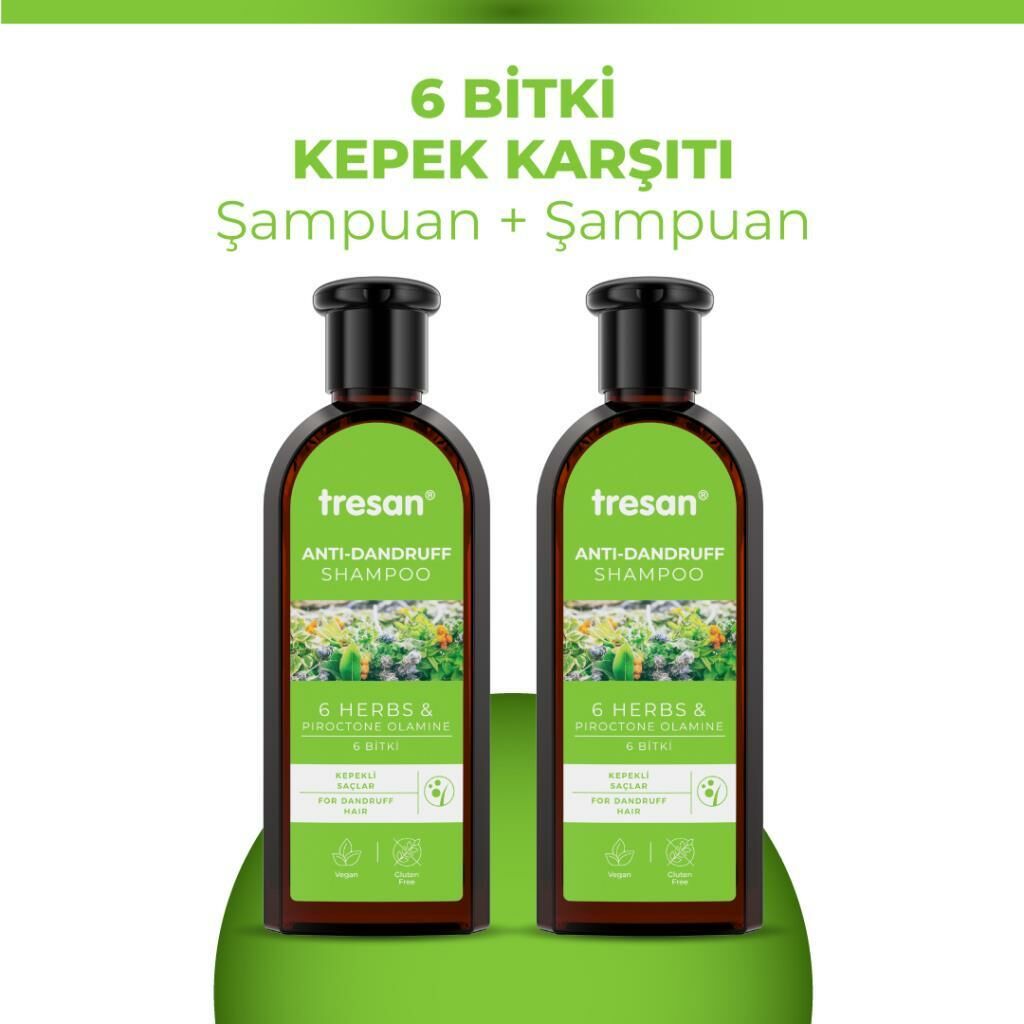 6 Bitki Kepek Karşıtı Şampuan 300 Ml X 2 Adet