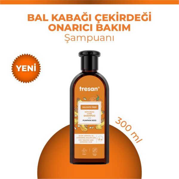 Tresan Bal Kabağı Çekirdeği Onarıcı Sülfatsız Bakım Şampuanı 300 ml