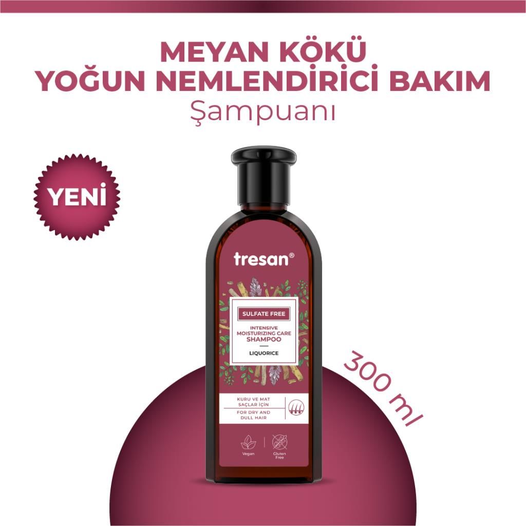 Tresan Meyan Kökü Yoğun Nemlendirici Sülfatsız Bakım Şampuanı 300 ml