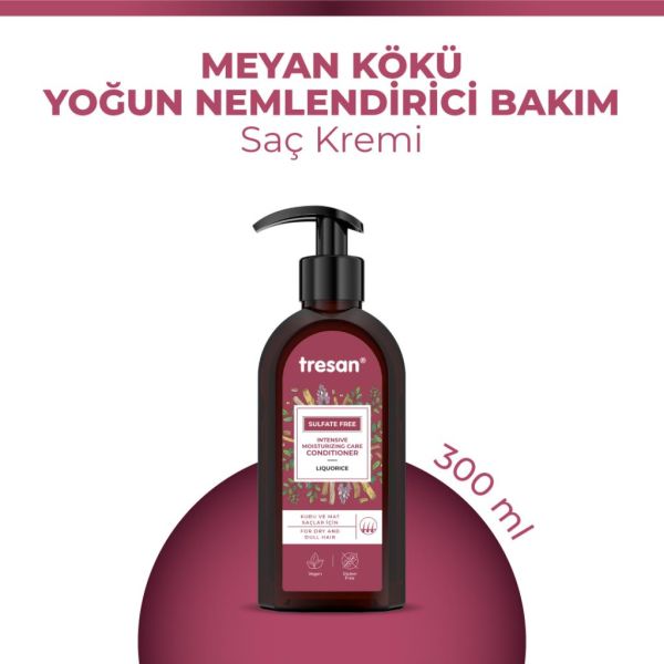 Tresan Meyan Kökü Yoğun Nemlendirici Sülfatsız Bakım Saç Kremi 300 ml