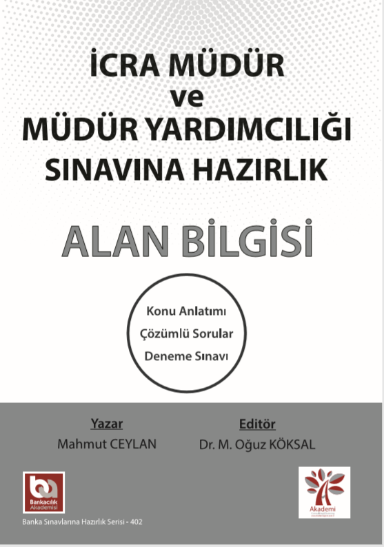 İcra Müdür ve Müdür Yardımcılığı Sınavına Hazırlık Alan Bilgisi