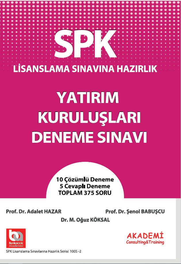 SPK Yatırım Kuruluşları Deneme Sınavı