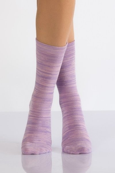 Kadın Degrade Termal Soket Çorabı  - Lila