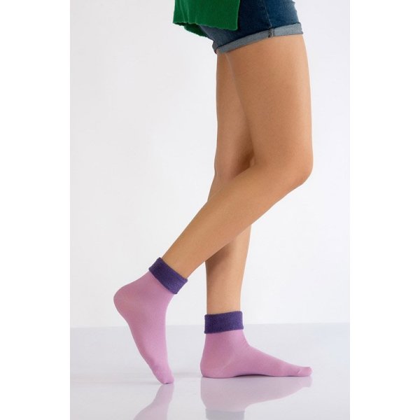 Kadın Bot Çorabı  - Leylak