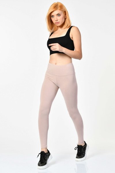 Cotton Candy Slim Fit Tayt  - Pudra