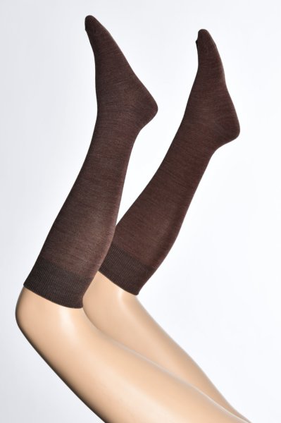 Kadın Düz Renk Dizaltı Çorabı