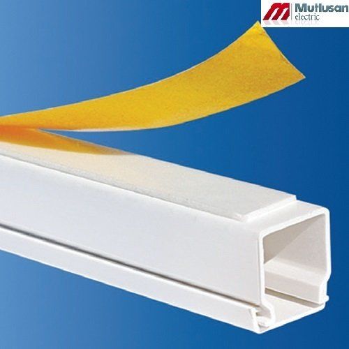 Mutlusan 25x16 mm Yapışkan Bantlı Kablo Kanalı 2 Metre