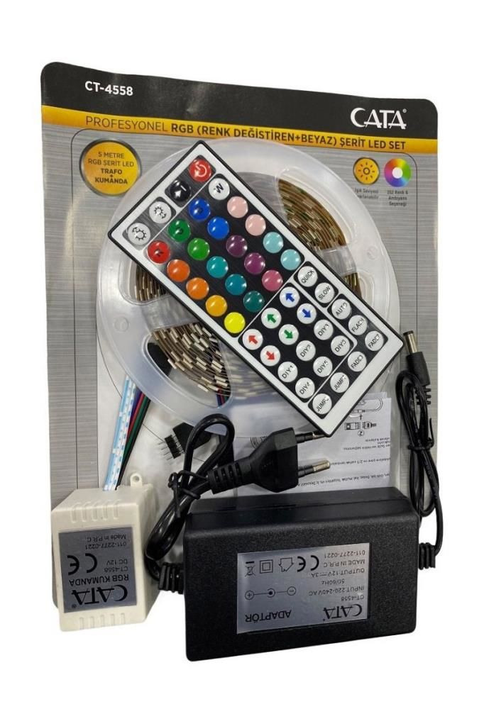 Cata CT-4558 5m 352 Renk Rgb Şerit Led Seti