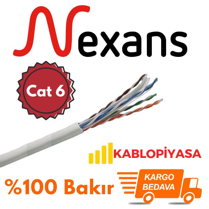 Nexans Cat6 Ethernet Kablosu 23 AWG Tam Bakır 80 Metre