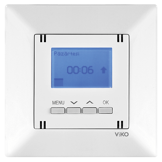 Viko Meridian Programlanabilir Jaluzi Anahtar Düğme Çerçeveli