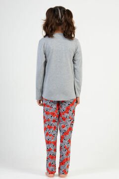 Pamuklu Kız Çocuk Uzun Kol Pijama Takım
