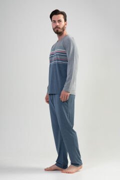 Erkek Uzun Kol Pijama Takım
