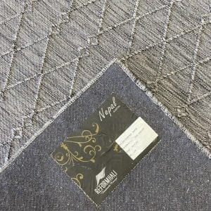 Nepal Sisal Gri Kesme Halı 6040