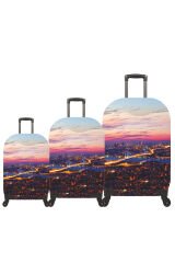 My 61 Köprü VALİZ KILIFI / BAVUL KORUYUCU ÖRTÜSÜ Büyük, Orta, Kabin Boy Set