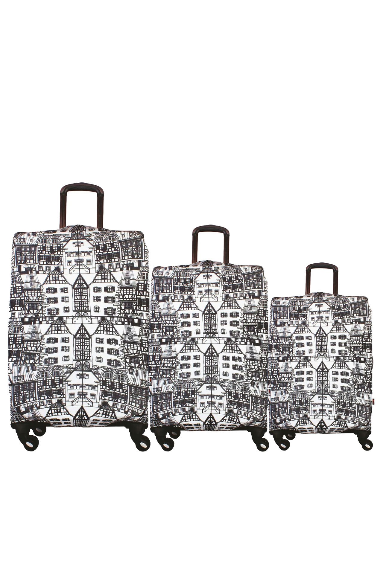 (My#05 Amsterdam) VALİZLER İÇİN KILIF SETİ (KABİN ORTA VE BÜYÜK)