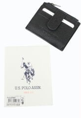 Plcuz 7657 U.S.Polo Assn.Hakiki Deri  Erkek Kartlık-Siyah