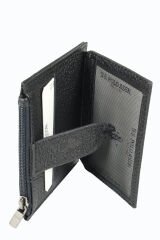 Plcuz 7657 U.S.Polo Assn.Hakiki Deri  Erkek Kartlık-Siyah