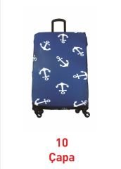 (My#10 Çapa) VALİZLER İÇİN KILIF SETİ (KABİN ORTA VE BÜYÜK)