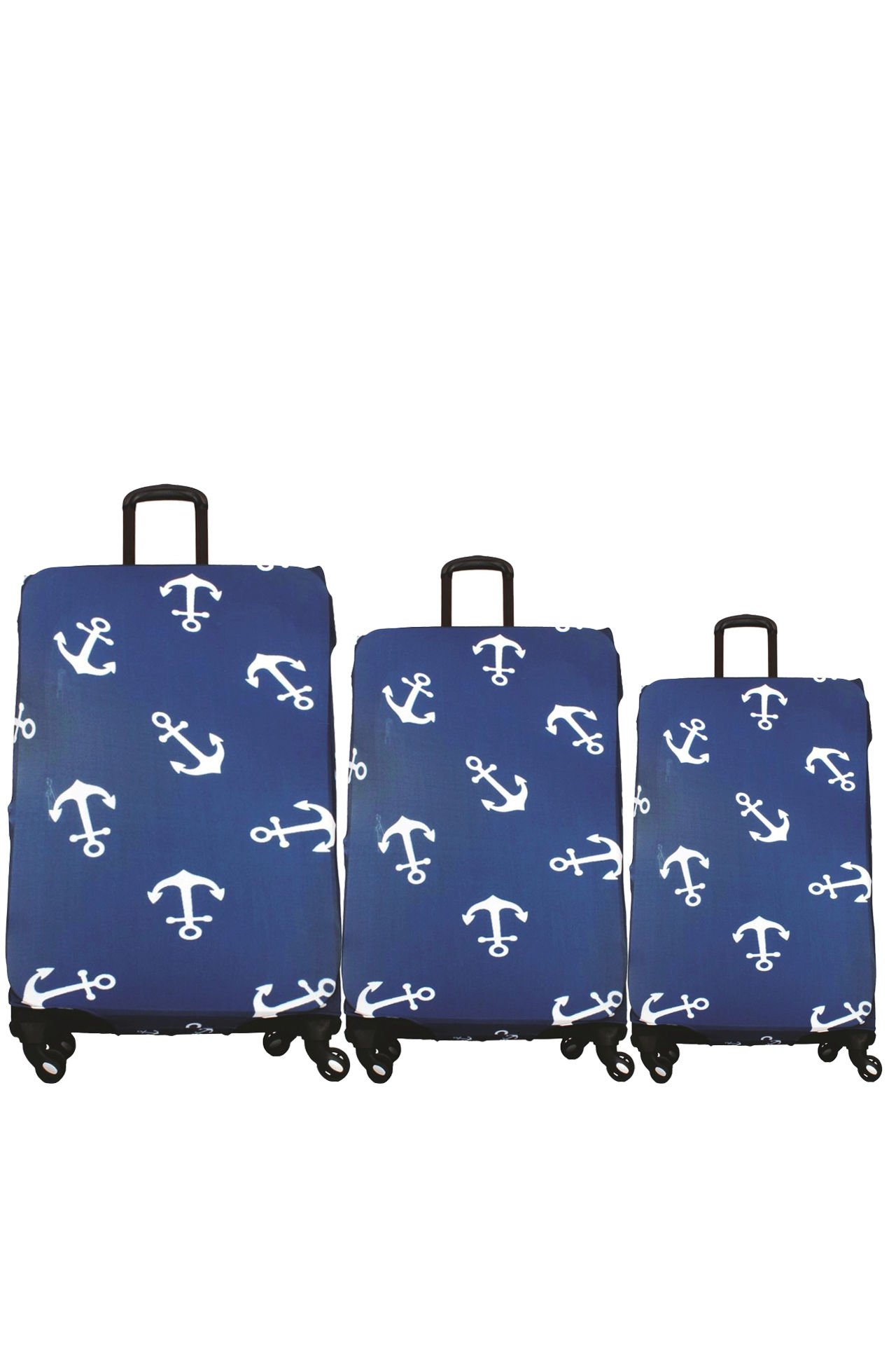 (My#10 Çapa) VALİZLER İÇİN KILIF SETİ (KABİN ORTA VE BÜYÜK)